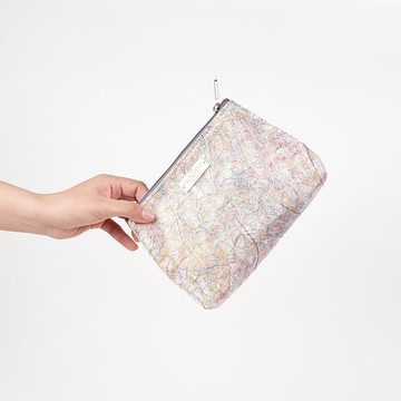 循環紗刺繡 - 愛自己化妝包 Self-Love Pouch/刺繡化妝包