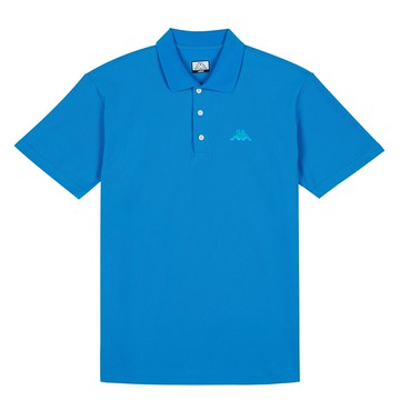 KAPPA義大利時尚吸濕排汗中性短袖POLO 翠藍 322B6FW474