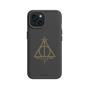 iPhone 15 SolidX 黑 - 哈利波特 Harry Potter - 圖騰系列：死神的聖物