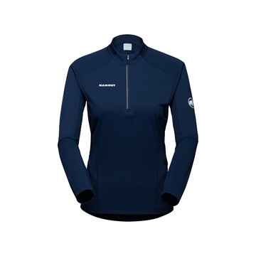 mammut 長毛象 女aenergy fl 輕量抗菌半拉長袖排汗衣海洋藍1016-01340/