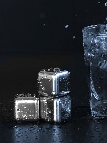 不銹鋼冰塊 304金屬鐵冰塊家用速凍球冰粒啤酒冰酒石宿舍冰鎮神器