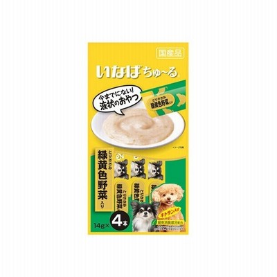 いなば 愛犬用ちゅーる ちゅ る とりささみ 緑黄色野菜入り 14g 4本 国産品 ドッグフード 犬のおやつ スナック レトルト チャオ いなばペット 月特 通販 Lineポイント最大get Lineショッピング