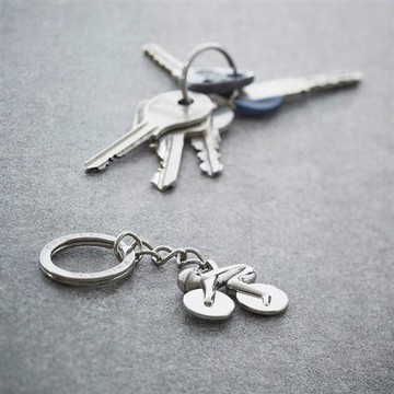 《Philippi》自行車鑰匙圈(亮銀)