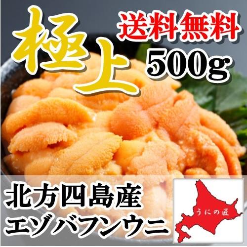 無添加 塩水生うに500g(エゾバフンウニ)(北方四島産)(北海道うに丼)