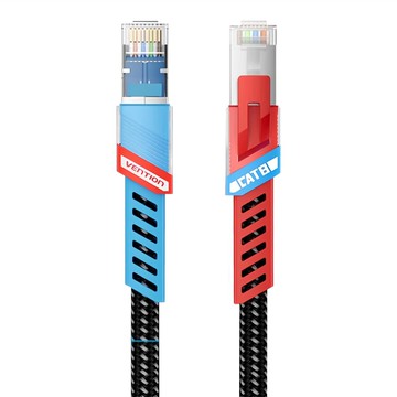 VEnTIOn 威迅 IKJ系列 CAT8 八類雙屏蔽遊戲網絡跳線 電競款  0.5m  黑色  1條