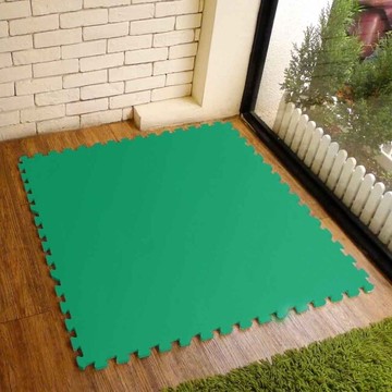 【新生活家】EVA運動安全地墊-62x62x1.3cm 12入綠色