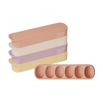 韓國 MOYUUM 雙層密封白金矽膠副食品分裝盒6格(多色可選)