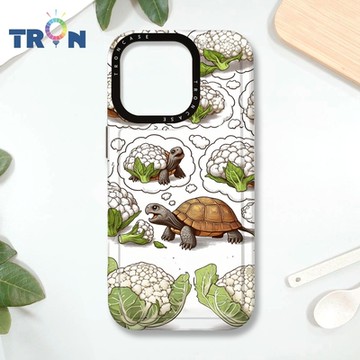 TRON IPHONE 16 PRO 烏龜與花椰菜系列 MAGSAFE 磁吸 防摔 太空殼 透黑 手機殼