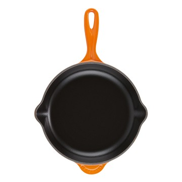 LE CREUSET 單柄 圓鐵煎盤 火焰橘 電磁爐適用  1個  20cm