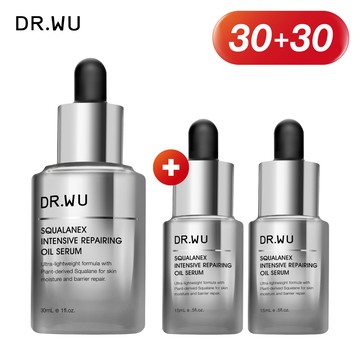 DR.WU 角鯊潤澤修復精華油30ML(買30送30)