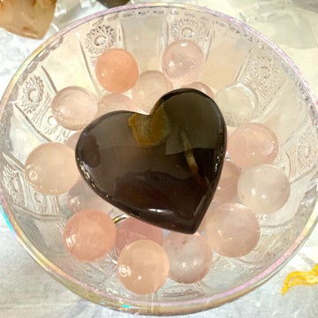 Sweet Heart 田芯好物精選 ?天然瑪瑙愛心??消磁石 擺件 隨機出貨 大顆 不挑款 優惠回饋價?