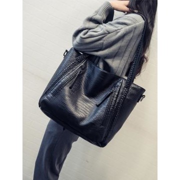 香港輕奢大包包女2023新款韓版鱷魚紋手提包大容量時尚單肩斜挎包