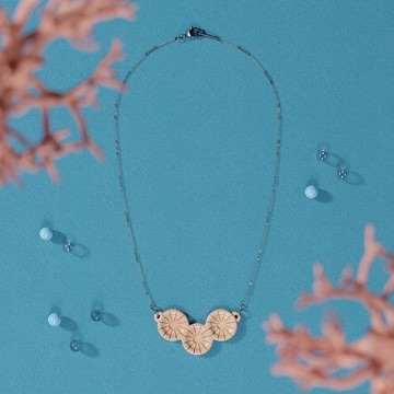 偽絲珊瑚 - 實木製項鍊 / 海洋系列飾品