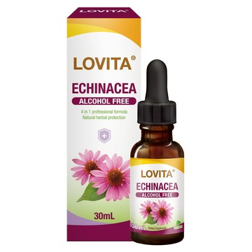 LOVITA愛維他 紫錐花複方滴液(30ml)(紫錐菊,接骨木,甘草,無酒精,無糖)