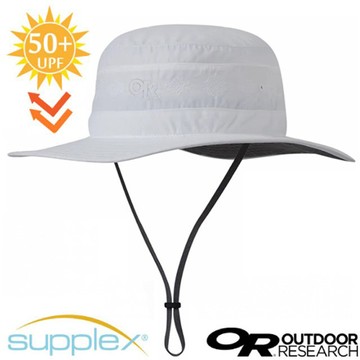 【Outdoor Research】Solar Roller Sun Hat 防曬抗UV透氣可調可收折中盤帽/243442-2036 白/米繡