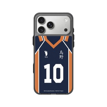 iPhone 17 Pro Max Clear (相機按鈕) 酷墨灰 - 排球少年 Haikyu!! - 日向背號10