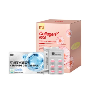 【m2美度】超能新生膠原飲(8入/盒)+水光精粹膠囊(6入/盒)