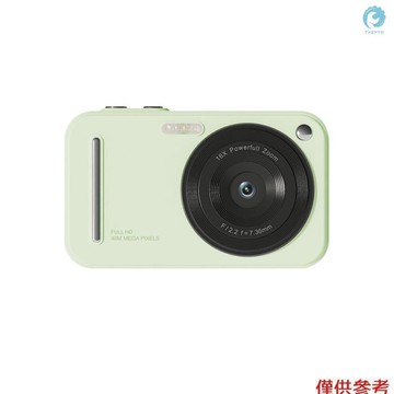 台灣現貨1080p 數碼相機數碼攝像機 48MP 2.4 英寸 IPS 屏幕自動對焦 16 倍數碼變焦內置閃光燈電池美容