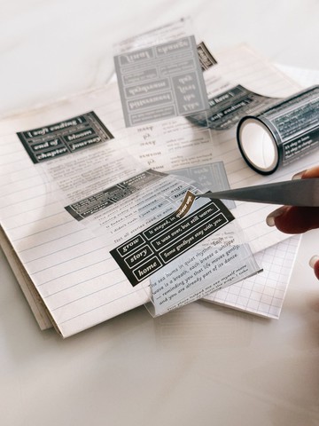 Journey vol.3・End of_ soft ending・5cm 透明割型PET膠帶