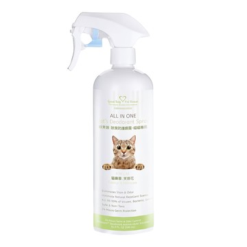 GBPH 好寶貝 寵物居家用品 ALL IN ONE 香氛貓咪除臭防護噴霧 綠芙蓉  1瓶  500ml