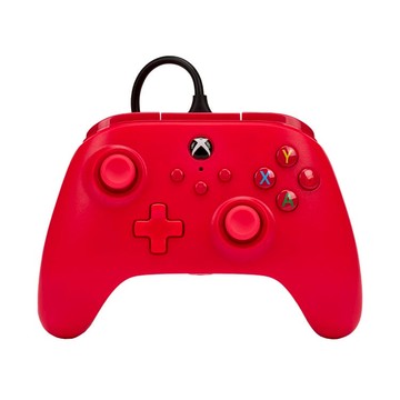 【PowerA】|XBOX 官方授權|有線遊戲手把(1519366-01) - 紅