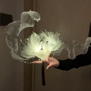 綠安禾🚚 懸浮蓮花燈diy手工禮物材料包手持拍照古風道具創意中秋燈籠禮物