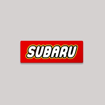 SUBARU/TOY/鋁牌飾貼 SunBrother孫氏兄弟 金屬質感 防水 鋁牌 車貼