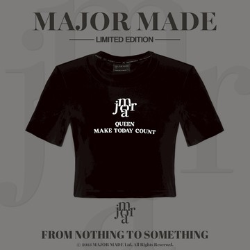 【MAJOR MADE】品牌鎖鏈字母修身短版T