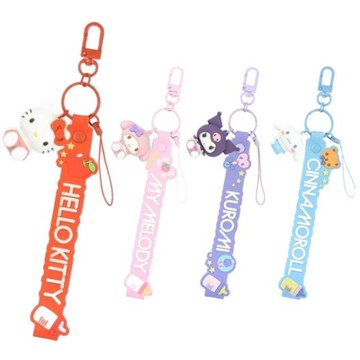 小禮堂 Sanrio 三麗鷗 矽膠造型手機腕帶吊飾 (奶瓶款) Kitty 大耳狗 酷洛米