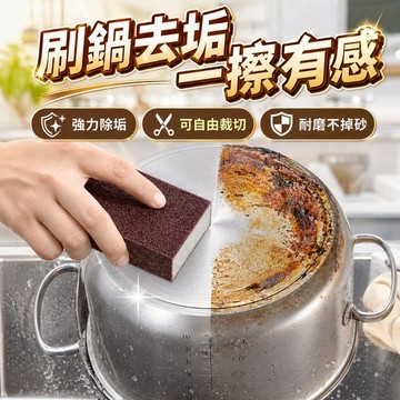 【台灣出貨】金鋼砂海綿｜小河馬清潔海綿｜除銹刷｜洗碗刷｜鍋具清潔刷｜去銹海綿刷｜廚房清潔刷