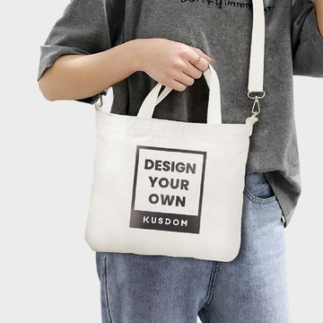 斜挎手提兩用環保帆布袋