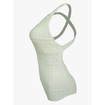 新款肌理面料高貨三角大包臀寬肩帶大交叉清新低叉競技連體泳衣