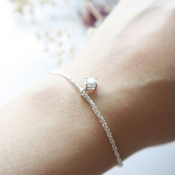 925 純銀 璀璨銀河 鋯石 手鍊 免費送禮包裝