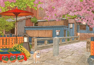 P2 - S108-009 林宗範系列-京都 衹園/春日燦爛的日子 S108片拼圖