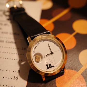 二戰 Frauen Kitche Dresden 教堂 碎石 限量版紀念手錶