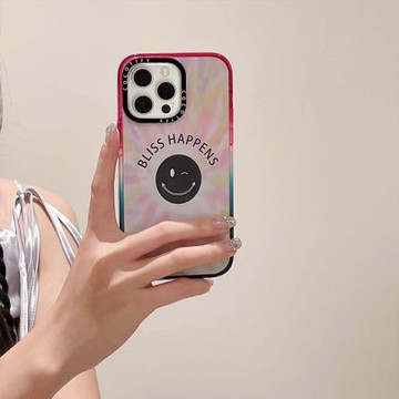 CASY王子文同款笑臉幸福15Pro適用于Phone17ProMax蘋果14Pro網紅棉花糖色13磁吸殼12防摔保護蘋果15手機殼