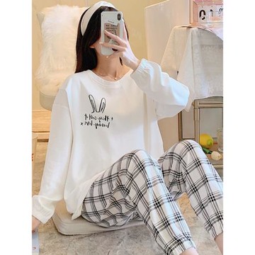 孕婦純棉月子服春秋產后哺乳產婦喂奶坐月帶胸墊10月11秋冬季睡衣