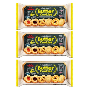 TATAWA 綜合奶油曲奇餅  128g  3包