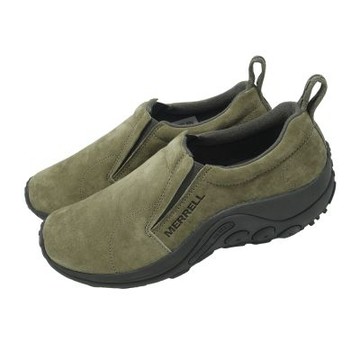 Merrell 休閒鞋 Jungle Moc 男鞋 綠 麂皮 緩衝 鬆緊帶 易穿脫 ML00005760