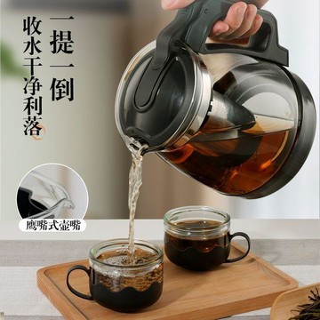 臺灣/免運✨壺茶  玻璃茶壺家用  水壺水壺耐高溫家用防爆玻璃茶水分離茶壺家用加厚過濾大容量茶具套裝