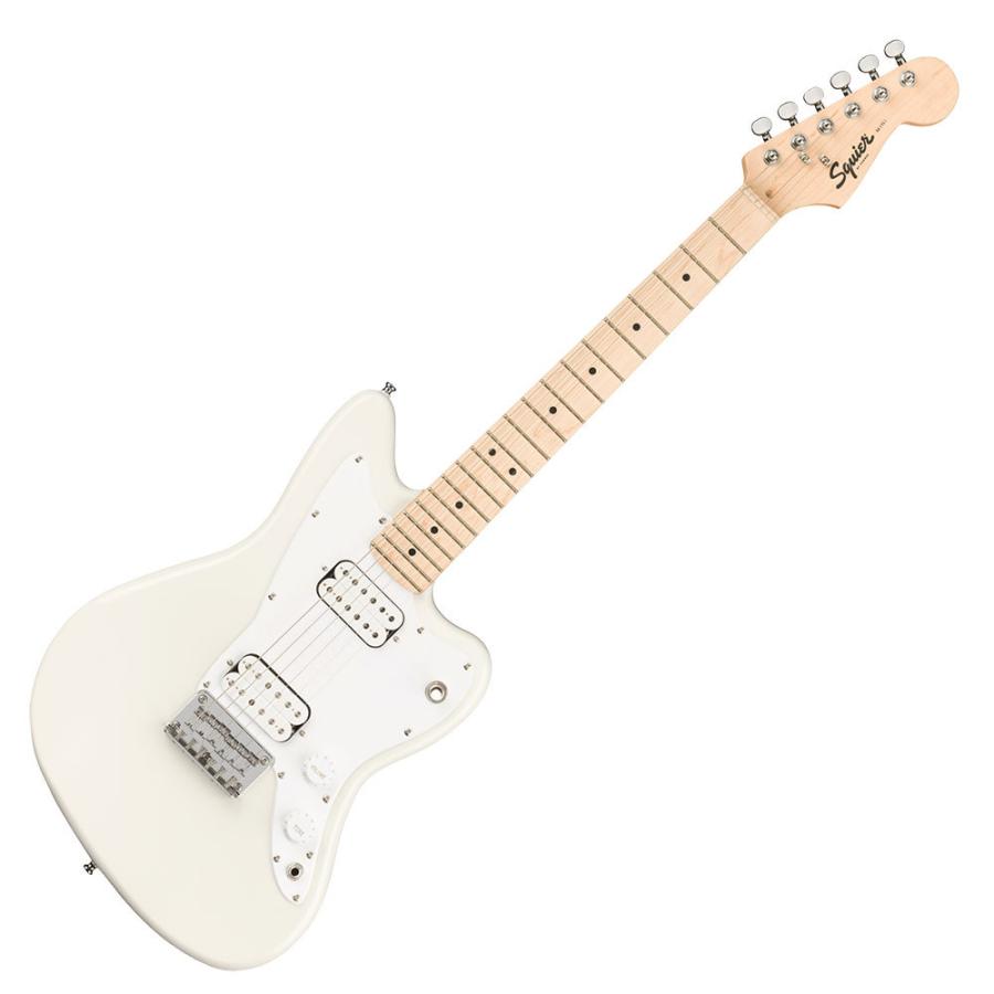 スクワイヤーギター ジャズマスター Squier Mini Jazzmaster HH Maple Fingerboard Olympic White エレキギター ギター子供用