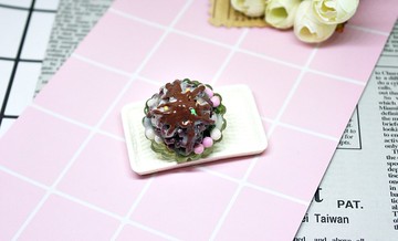 ➽黏土系列-超大份量-巧克力抹茶綜合刨冰-➪磁鐵系列