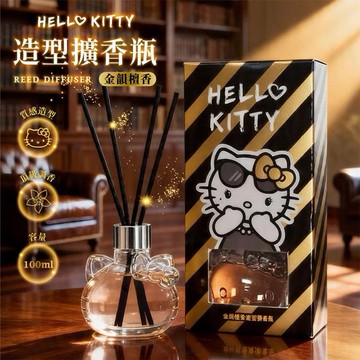 Hello Kitty~金韻檀香造型擴香瓶(100ml)｜頂級木質調香氛