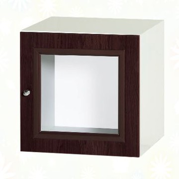 文創集-南亞塑鋼     艾格 南亞塑鋼1.3尺方框單開門組合收納櫃-40.4x41.5x40.4cm免組