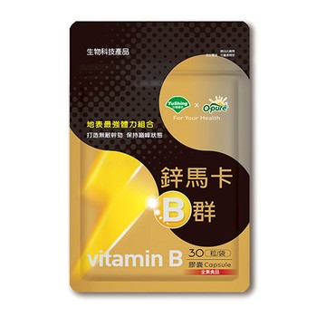 [台灣優杏]優杏-鋅馬卡B群膠囊(30粒/袋) 多入組-3入組