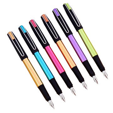 7834 馬卡龍高質感多彩鋼筆-附墨水 吸墨儲墨自帶墨水鋼筆 文具用品