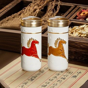 天威寶馬隨身杯 / 大 / 雙層 / 彩金 / 2色 330ml