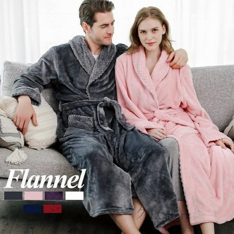 バスローブ メンズ レディース ナイトガウン 厚手 タオル地 部屋着 パジャマ カップル用 ロング あったか 帯巻き 防寒 暖かい 通販 Lineポイント最大get Lineショッピング