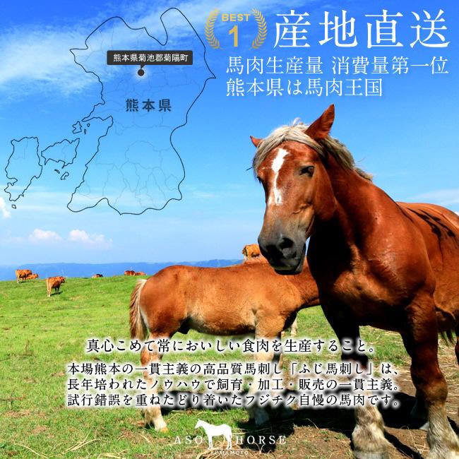 馬刺し計500g［上赤身4 ユッケ2］馬肉 刺身 詰合せ 熊本県阿蘇［お歳暮 2023 ギフト 御歳暮］