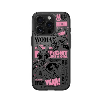 iPhone 16 Pro Clear (相機按鈕) 酷墨灰 - The Powerpuff Girls 飛天小女警 - 女孩的力量海報款